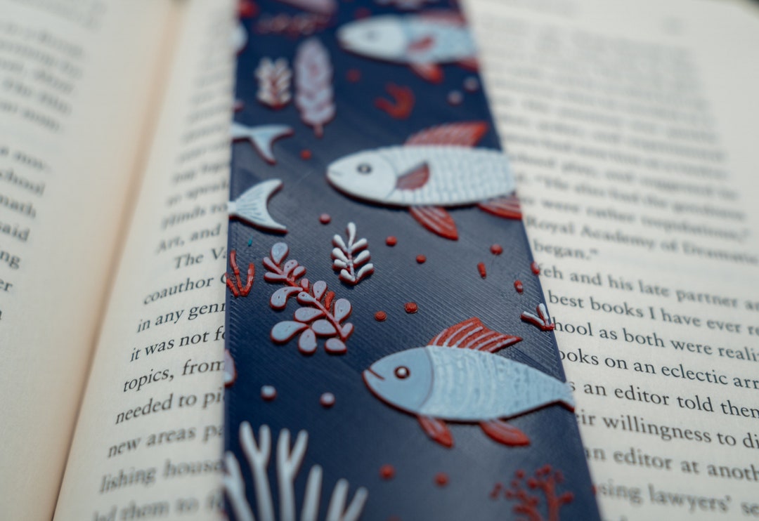 Fish Bookmark, Nature Themed Bookmark, Cute Fish Bookmark, Fisherman ...