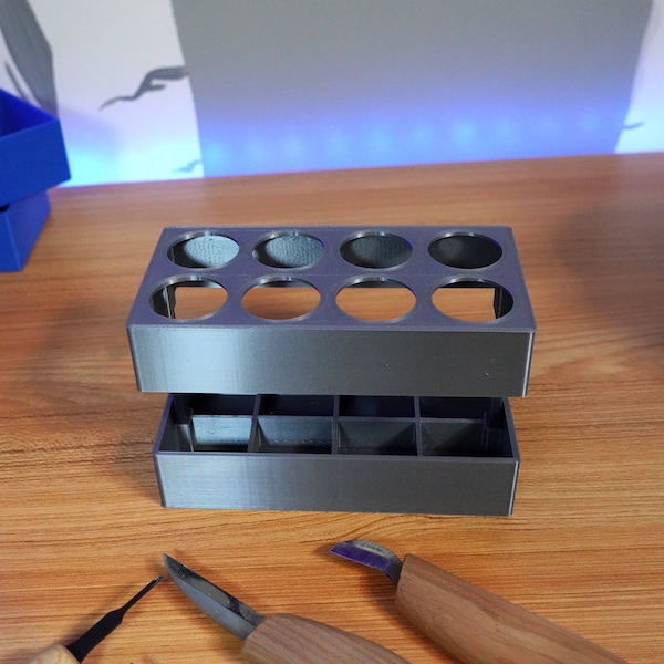 Carving Tool Holder - Carving Tool Box - 3d Printed Tool Holder - 3d Printed Carving Tool Holder - Carving Tool Storage - Tool Storage