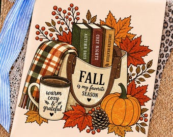 Fall Book Pumpkin PNG, Cozy Reading Sublimation, Book Lover Librarian Shirt Design, Autumn Books DTF Png, Pumpkin Season Bookish Png