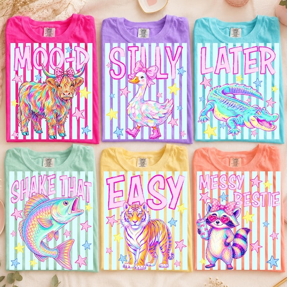 Later Gator PNG Bundle, Striped Summer Animal Png, Feral Raccoon Vogue, Easy Tiger PNG, Preppy Summer Bay Coastal Png, Loose Goose Png