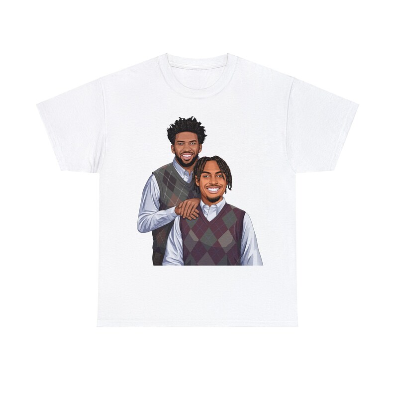 Tyrese Maxey X Joel Embiid Step Brothers T Shirt Sixers Unisex Perfect