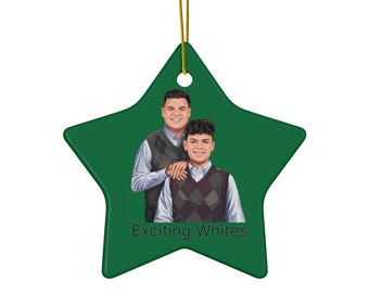 Exciting Whites Cooper Dejean x Reed Blankenship Ceramic Ornament