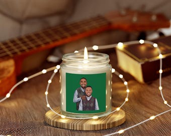 Saquon Barkley x Jalen Hurts Scented Candles, Coconut Apricot Wax (4oz, 9oz) - Step Brothers