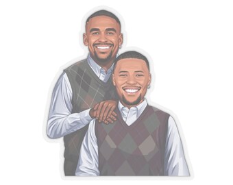 Jalen Hurts x Saquon Barkley Kiss-Cut Stickers Vinyl Philadelphia Eagles Brotherly Love