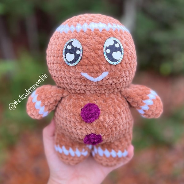 CROCHET PATTERN: Gumdrop the Gingerman