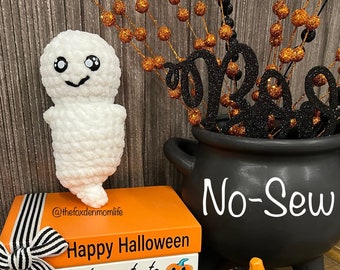 CROCHET PATTERN: No-Sew "Toby" the Baby Ghost