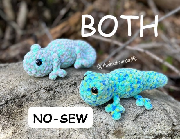 Crochet Pattern: Both No-Sew Pocket Gecko and Pocket
