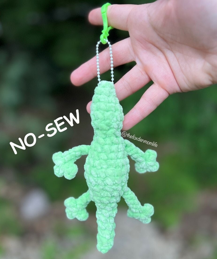CROCHET PATTERN: Basil the No Sew Pocket/keychain Lizard Pattern - Etsy