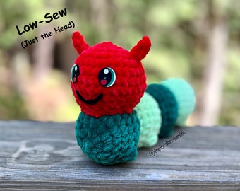 CROCHET PATTERN: Tomato the Low Sew Caterpillar