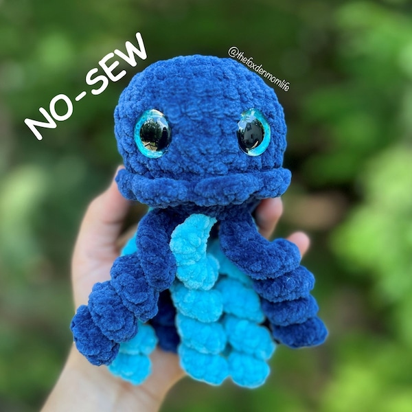 CROCHET PATTERN: Jellybean the No-Sew Jellyfish