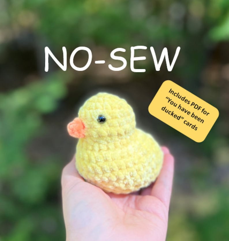 CROCHET PATTERN: Lucky the Rubber Duck image 1