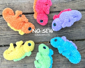 CROCHET PATTERN: Pico the No Sew Chameleon