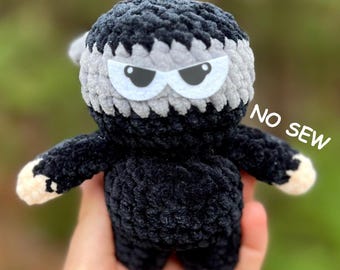 CROCHET PATTERN: No Sew Emotional Support Ninja Pattern