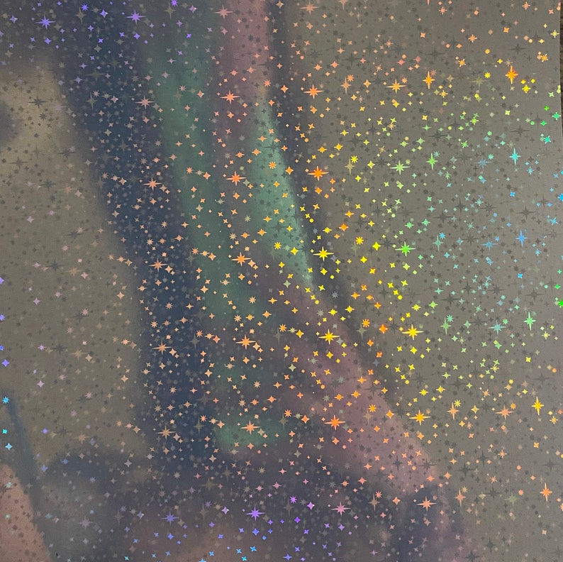 A4 Size Printable Holographic Vinyl Sheets Silver Sticker - Etsy