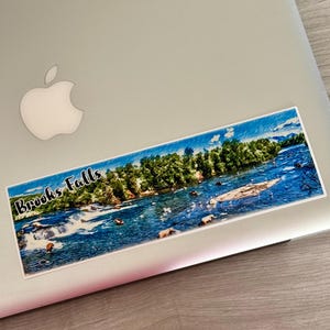 STC-094 Brooks Falls Landscape Sticker, Katmai National Park, Alaska Photography, Alaska Art, Alaska Home Decor, Outdoor Lover Gift