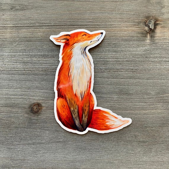 STC-027 Arctic Fox Sticker Red Fox Sticker Fox Sticker - Etsy