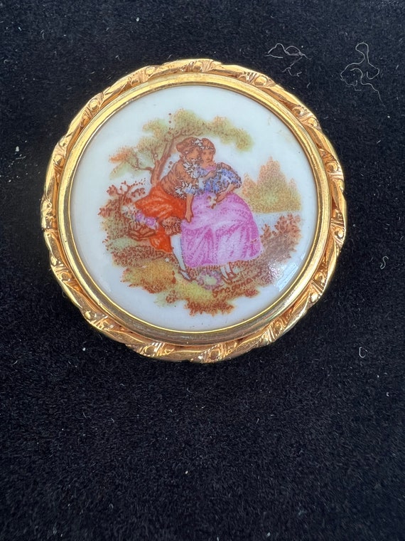 Limoges brooch