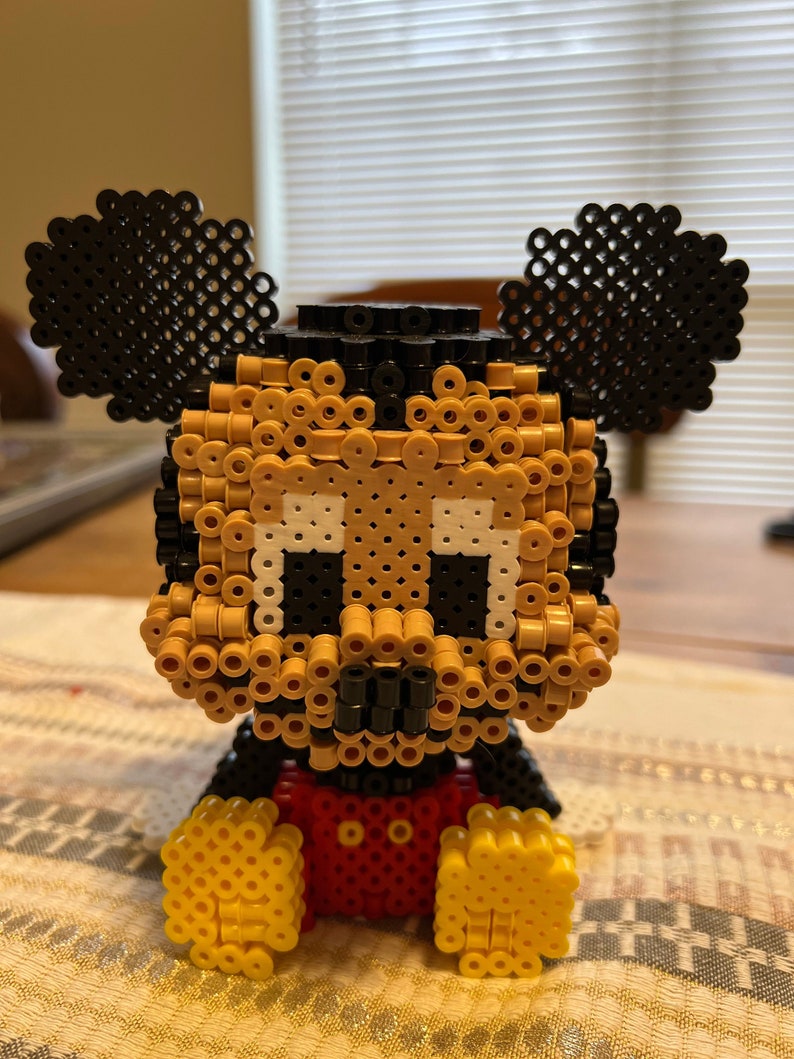 Mickey Mouse 3D Perler Beads Etsy