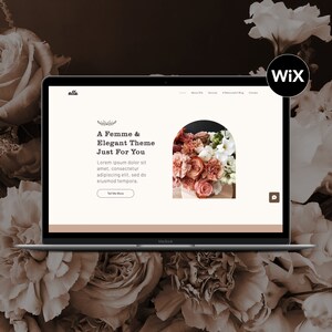 Ella | Website Template, WiX Website Template, Bloggers, Coaches, Service Providers, Website Theme, Website Design