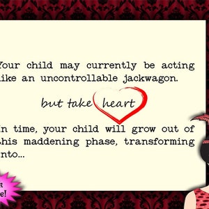 your child – an uncontrollable jackwagon // funny parenting card, quirky card, funny card for friend, snarky humor, sarcastic parenting card