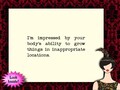 I'm impressed by your body’s ability // funny cancer sympathy card // unique get well card // thinking of you card // encouragement cards