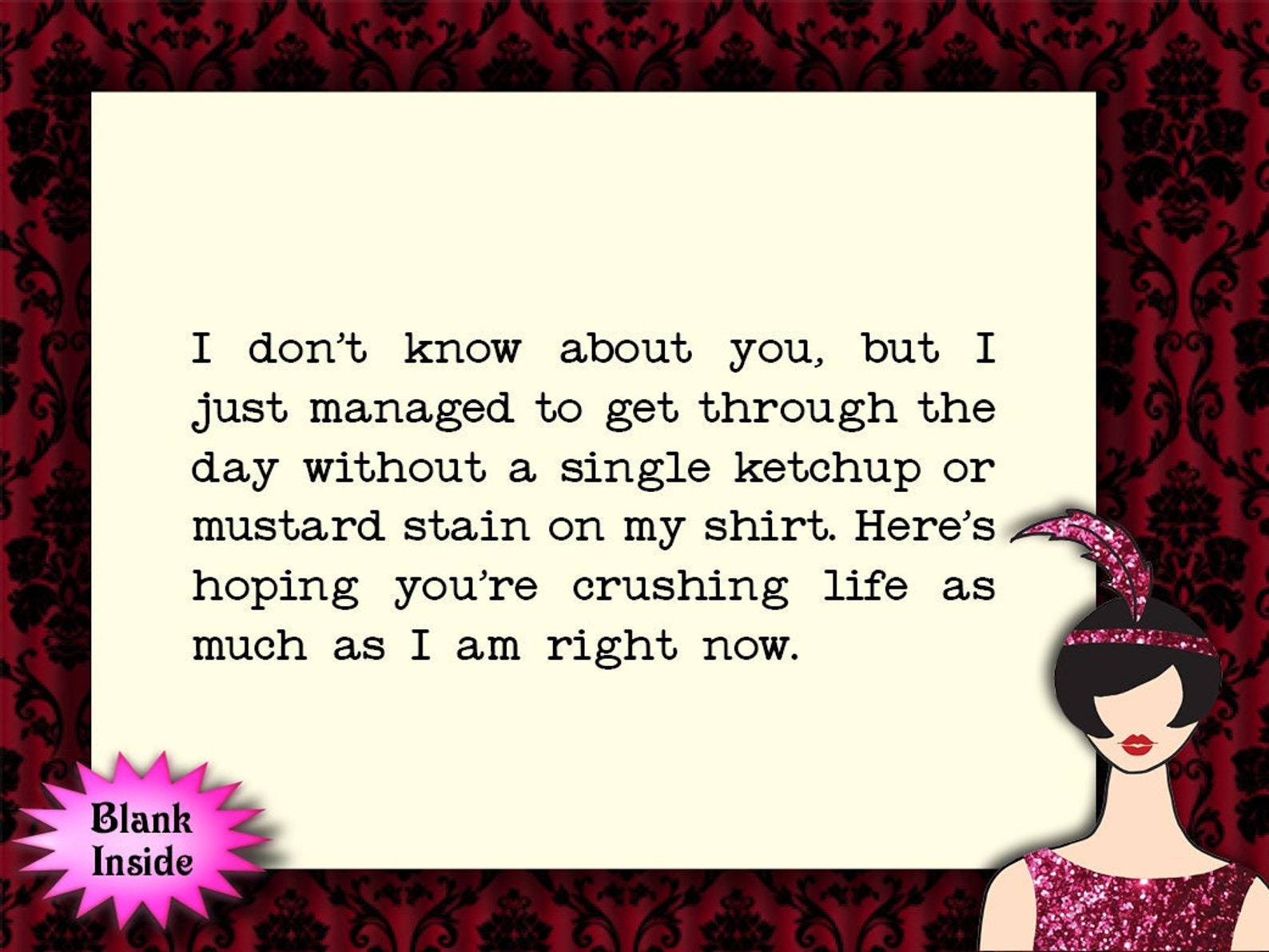 Crushing Life // Unique Birthday Card Snarky Humor Sarcastic Etsy