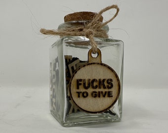 Jar of F*cks to give (when you have run out)