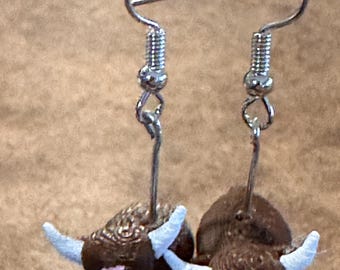 Mini Highland Cow Earrings
