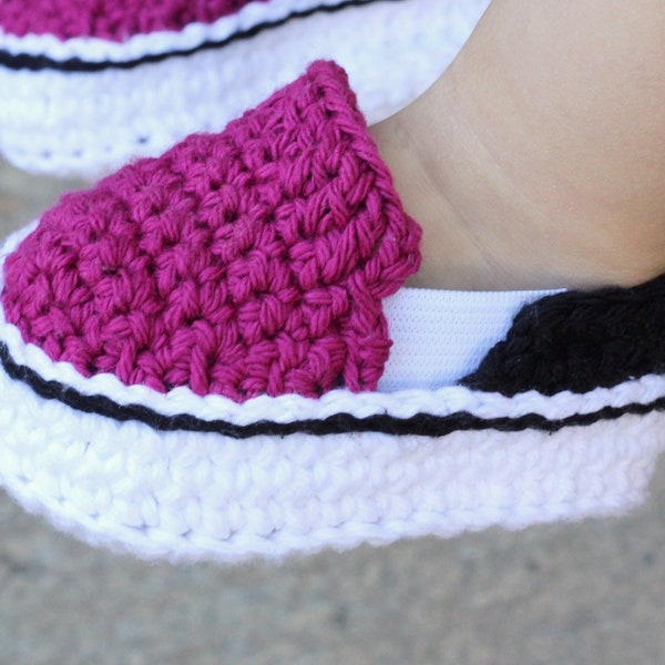 PATTERN-- Baby Vans Slip On Crochet Shoes