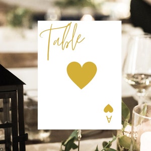 Tafelnummers, casinotafelnummers, speelkaarten tafelnummers, bruiloft tafelnummers, feesttafelnummers, harten speelkaarten