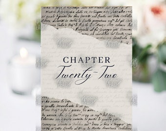 Números de mesa para bodas literarias del 13 al 22: boda literaria con temática literaria, boda inspirada en la literatura, adornos para mesas de clubes de lectura, temática literaria