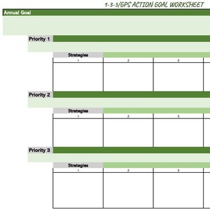 Modifiable | Coaching de productivité Fixer des objectifs GPS 1-3-5 | Planification d'agent immobilier | Organisation d'agents immobiliers | Fichier EXCEL