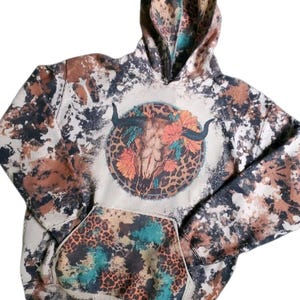 Bleached Leopard Hoodies - Etsy