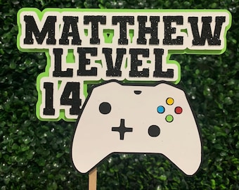 Video Gamer Cake Topper