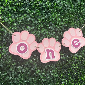 Paw Party Highchair Banner