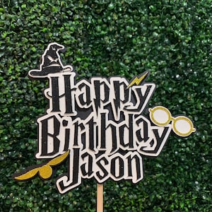 Wizard Inspired Cake Topper