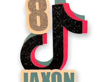 Social Media Themed Cake Topper