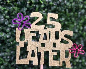 Years Later Cake Topper: Spongeboy Inspired Party Decorations
