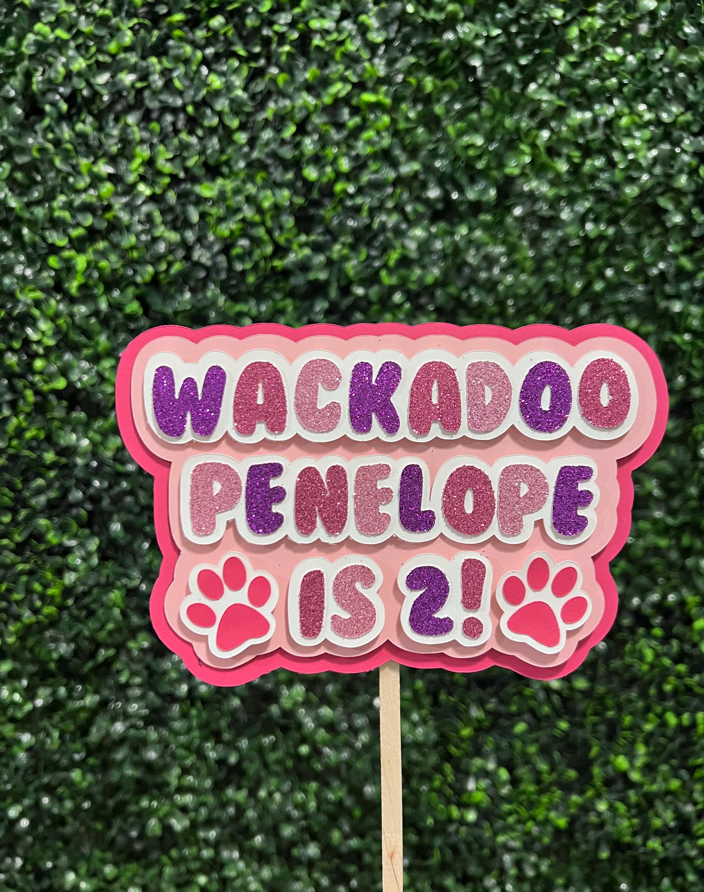 Wackadoo Cake Topper