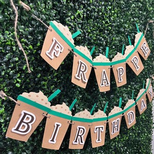 Frappe Coffee Party Banner