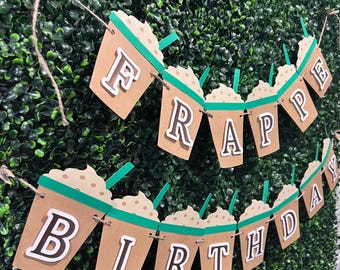 Frappe Coffee Party Banner