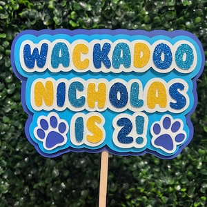 Wackadoo Cake Topper