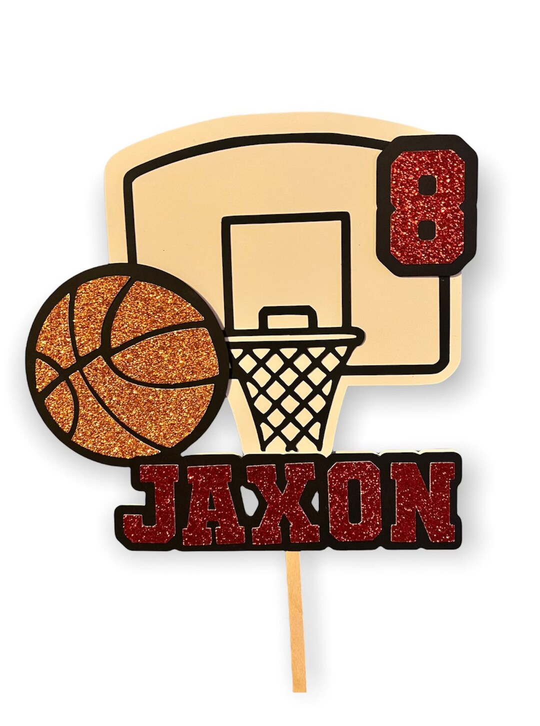 Basketball Cake Topper Etsy