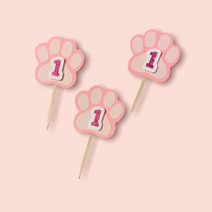 Paw Party Cupcake Toppers
