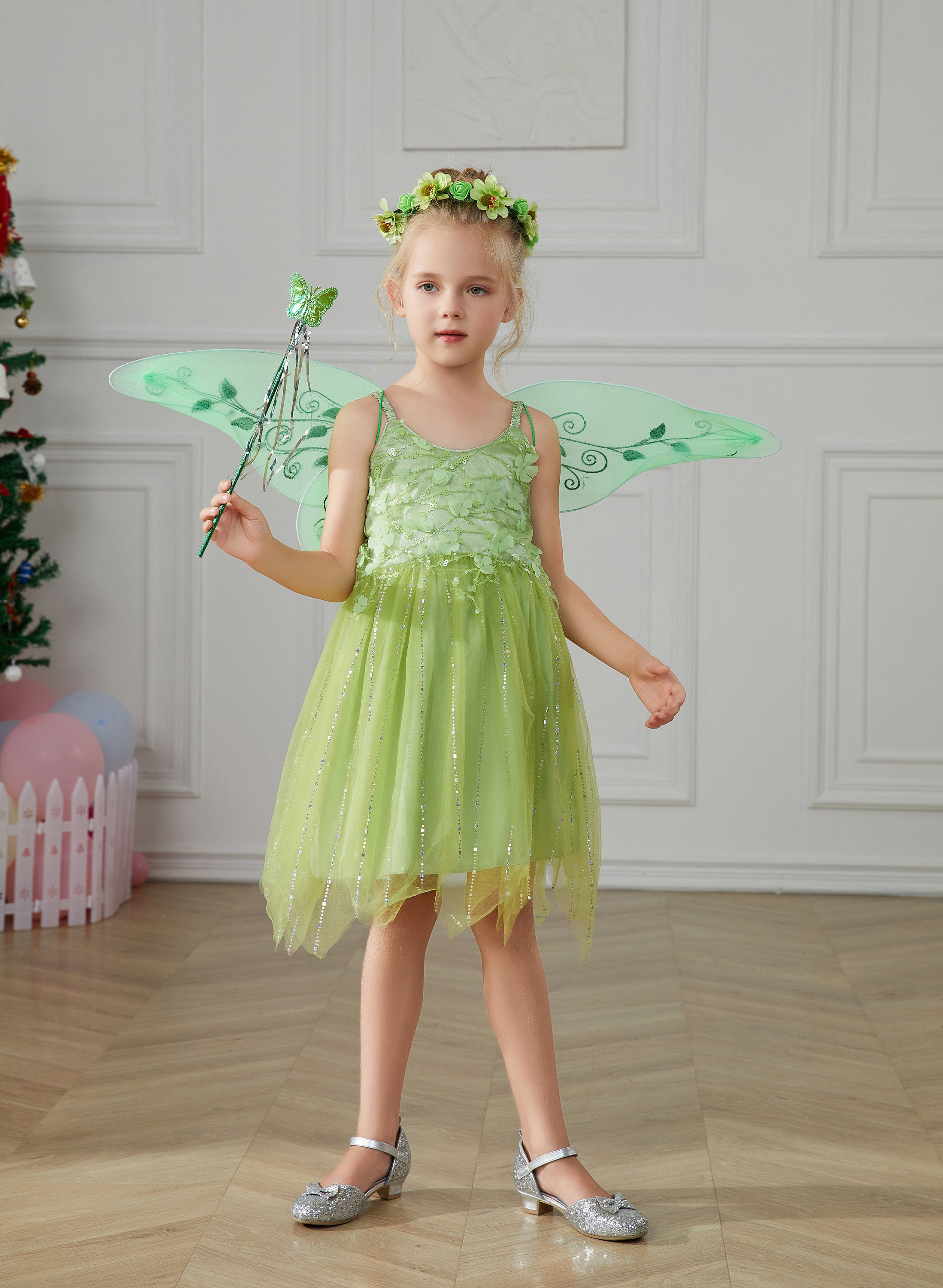 Tinkerbell Birthday Outfit Tiered Tutu – Twistin Twirlin Tutus