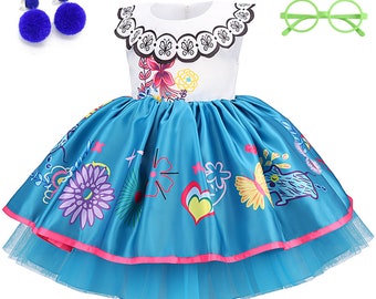 Girls Mirabel Princess Dress Kids Dress up for Encanto
