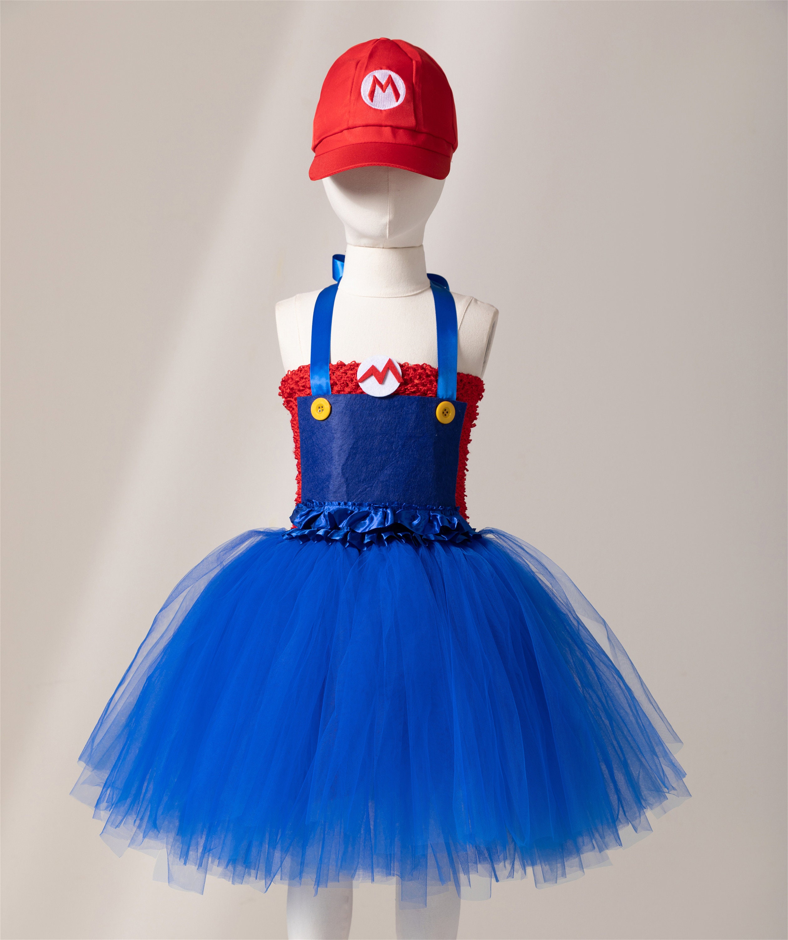 Super Mario Bros Unisex Adulto & Cosplay para niños Disfraz de traje de  vestir elegante
