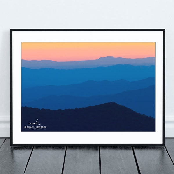 Blue Ridge Parkway Sunrise Near Asheville | North Carolina | Appalachian Sunrise | Landscape Wall Art