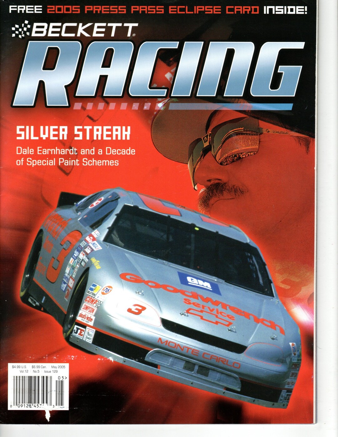 Beckett Racing May 2005 Magazine Dale Earnhardt Silver Streak - Etsy