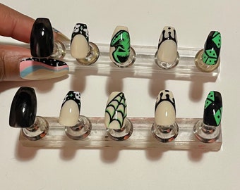 Halloween Oogie Boogie Press-On Nails